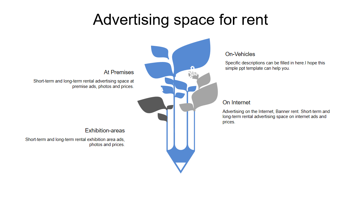 Advertising space for rent
